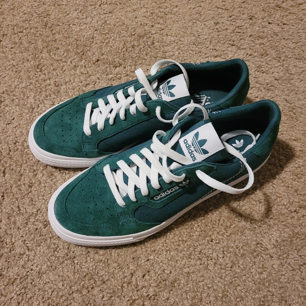 Adidas vulc continental in suede green